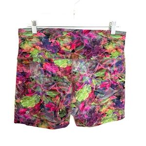 Lululemon Wunder Train High-Rise Short 6" Vivid Floral Tone Multi